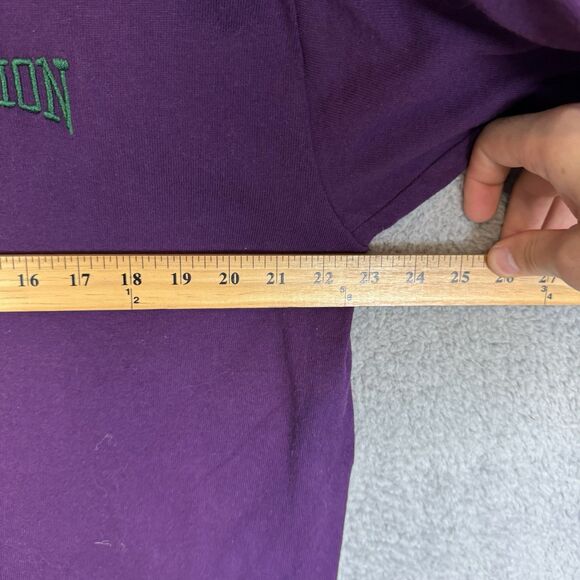 VTG Champion T‎ Shirt Mens XL Purple Short Sleeve Cotton Y2K Single Stitch - Picture 6 of 9